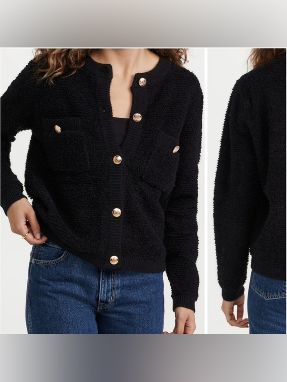 Line & dot Khloe Boucle‎ Cardigan XS